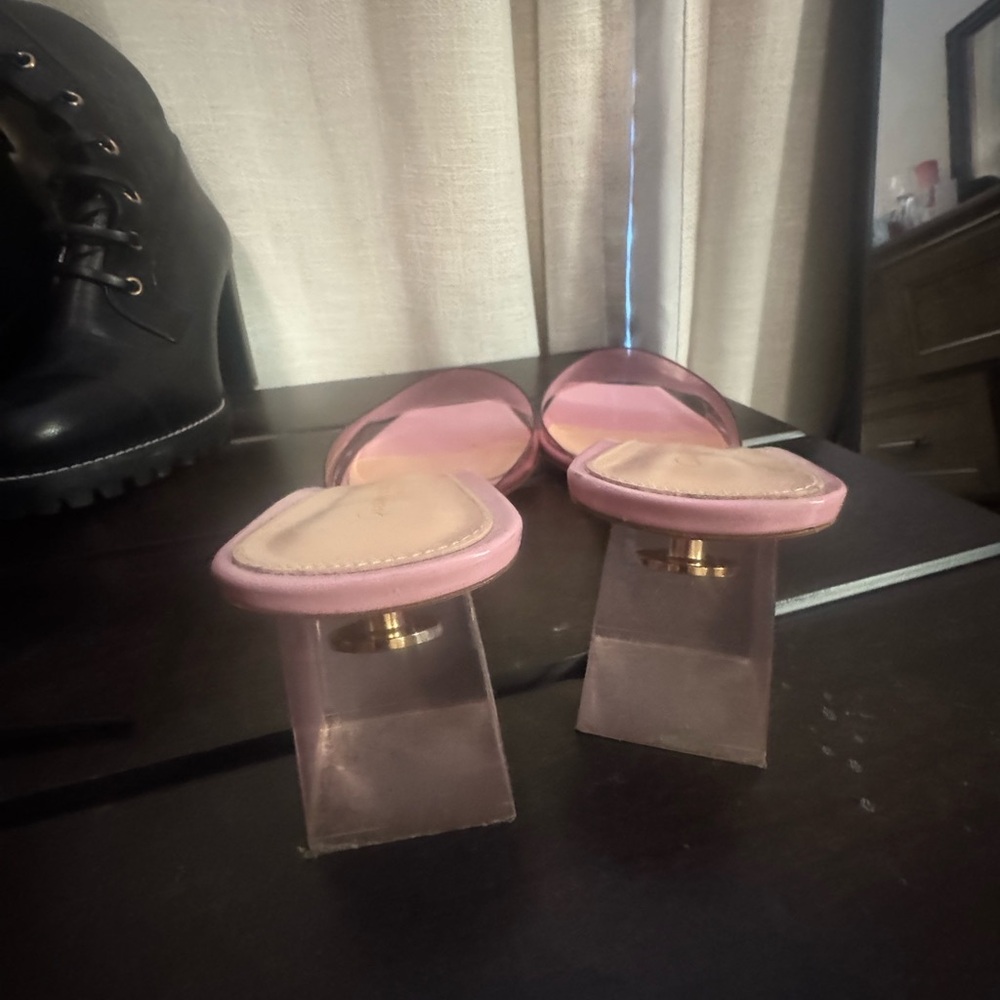 Gianvito Rossi Pink Transparent Heels